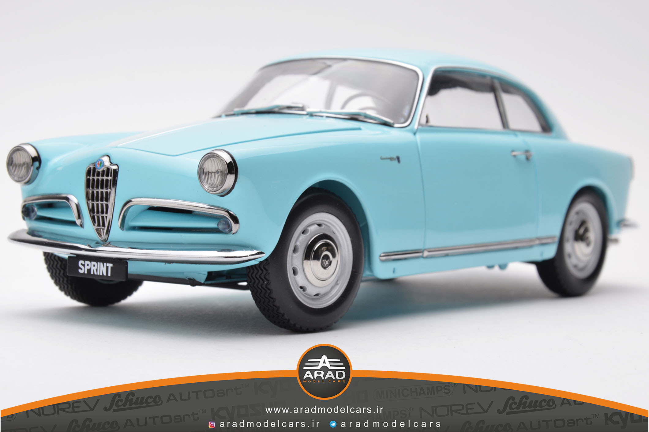 Alfa Romeo Giulietta Spirint Coupe 1956 blue
