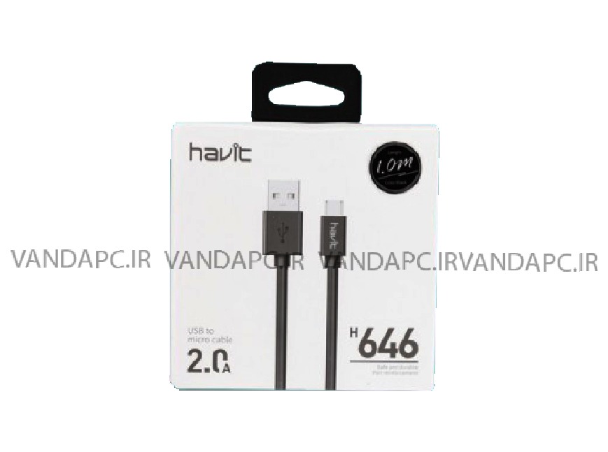 کابل میکرو USB هویت مدل HV-CB646 به طول 1 متر
