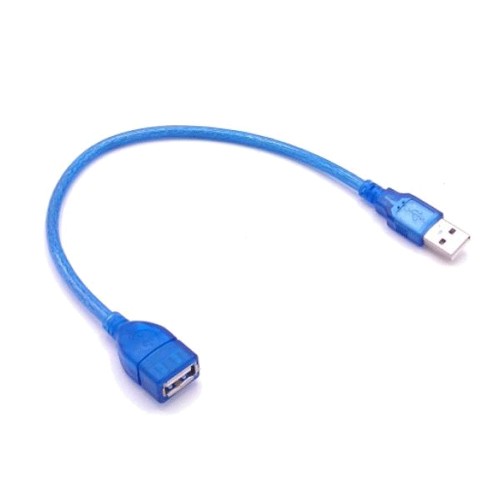 کابل افزایش طول USB طول 30 سانتی متری شیلددار
